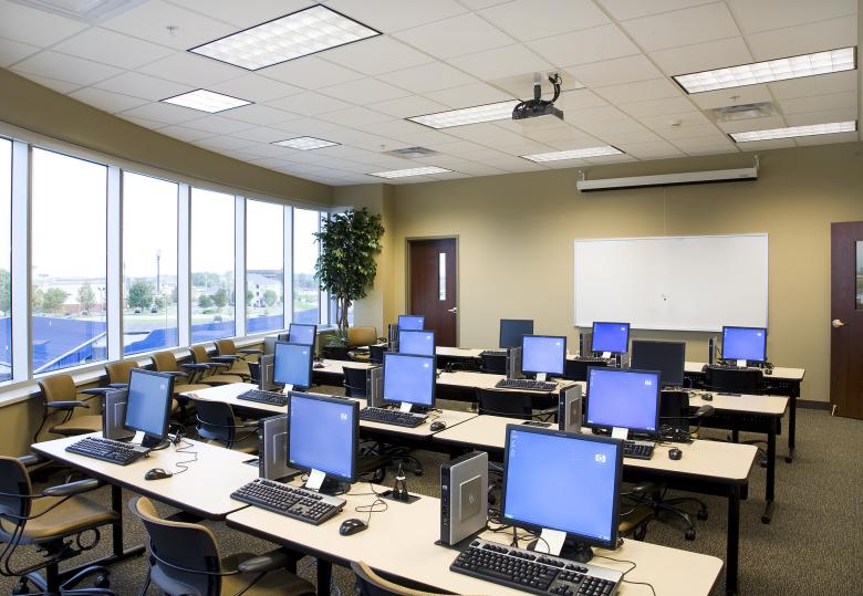 Architectural photo of a commercial interior.