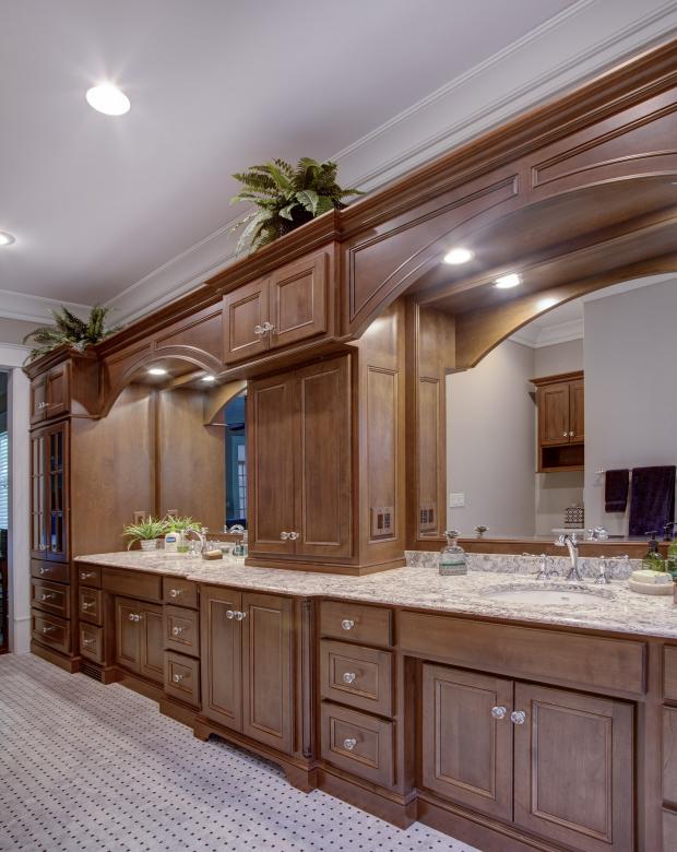 Architectural photo of residential cabinetry.