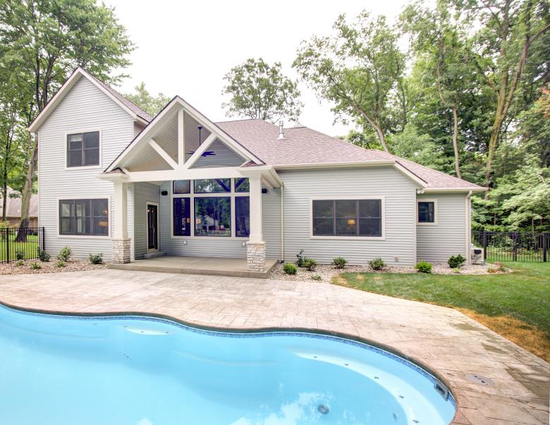 Architectural photo of the exterior of a residence.