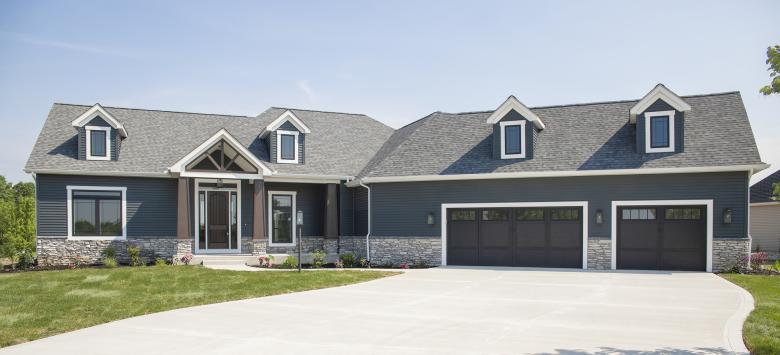 Architectural photo of residential exterior.