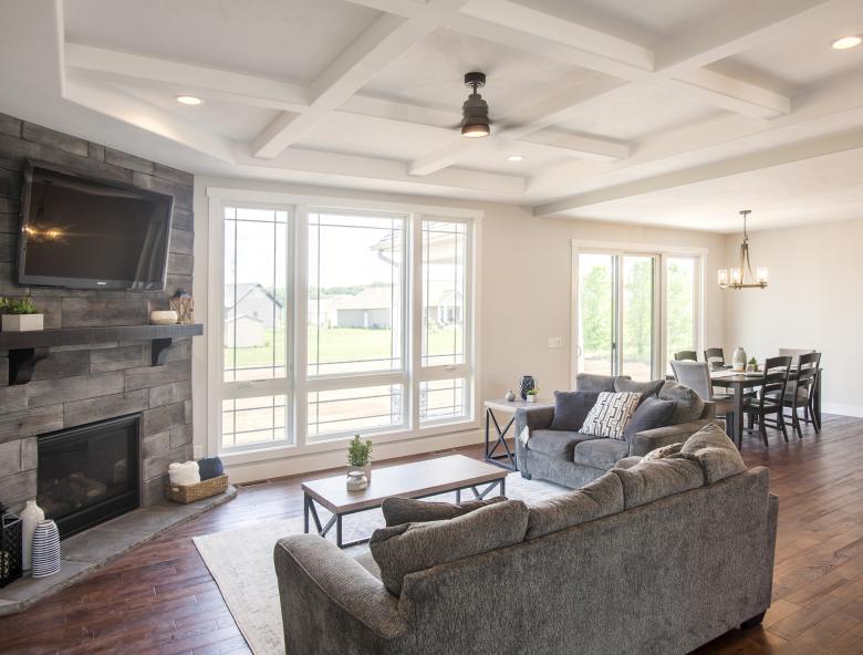 Architectural photo of residential interior.