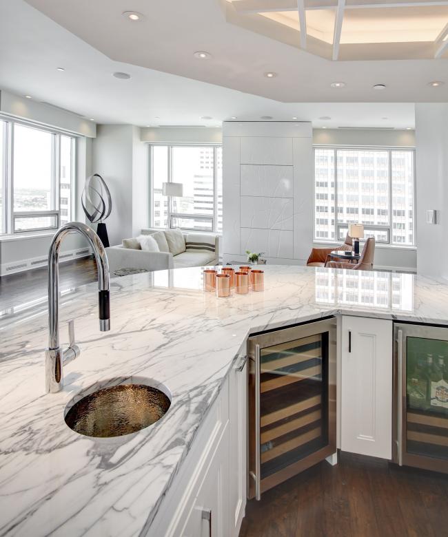 Architectural photo of residential cabinetry.