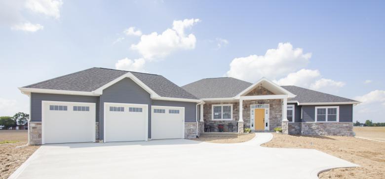 Architectural photo of residential exterior.