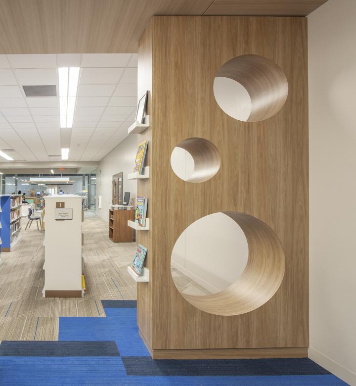 Architecural Photo of a Library Interior