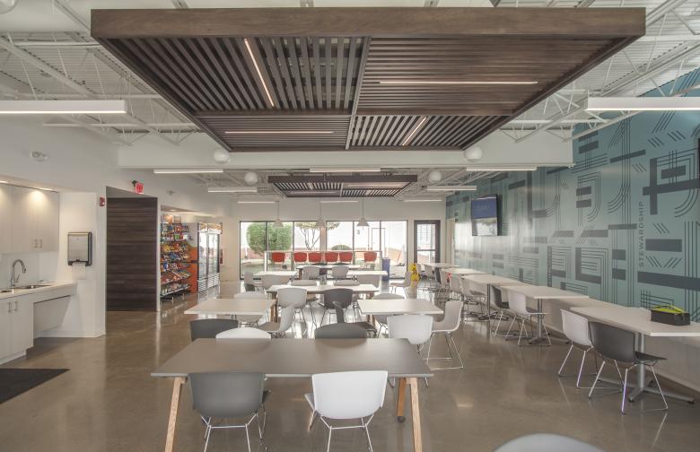 Architectural photo of an example of commercial cabinetry and casework.