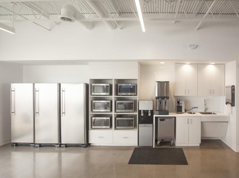 Architectural photo of an example of commercial cabinetry and casework.