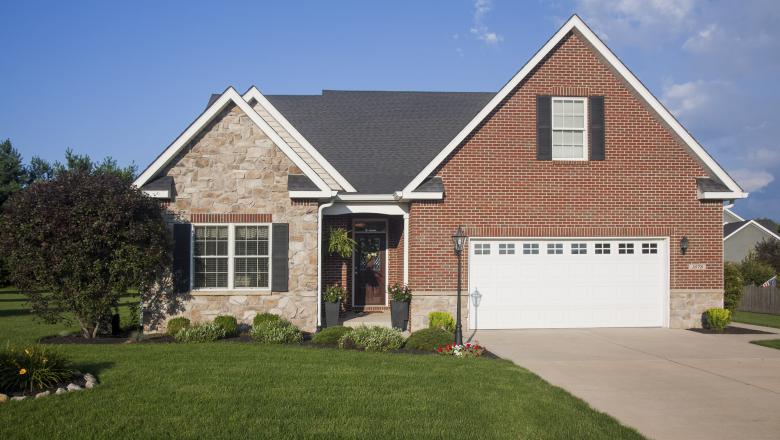 Architectural photo of the exterior of a residence.