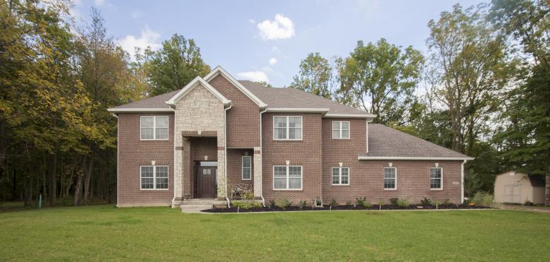 Architectural photo of the exterior of a residence.