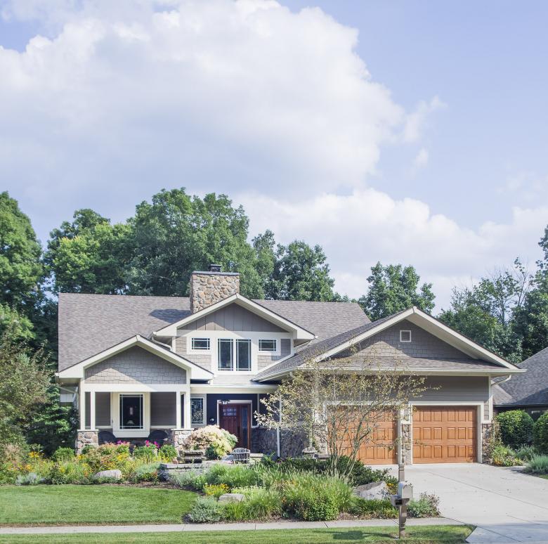 Architectural photo of the exterior of a residence.