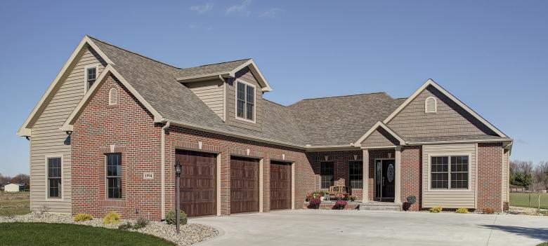 Architectural photo of the exterior of a residence.