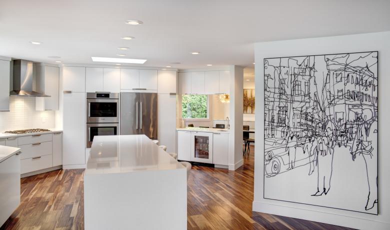 Architectural photo of residential cabinetry.