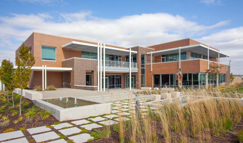 An Architectural Photo of a commercial office building